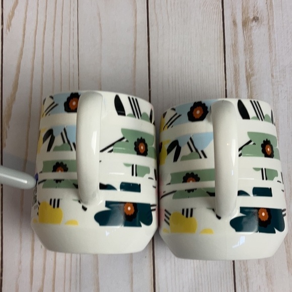 Starbucks Sakura Cherry Blossom Banded 12oz Mug Set of 2 Rare Collectible Floral - Picture 16 of 16